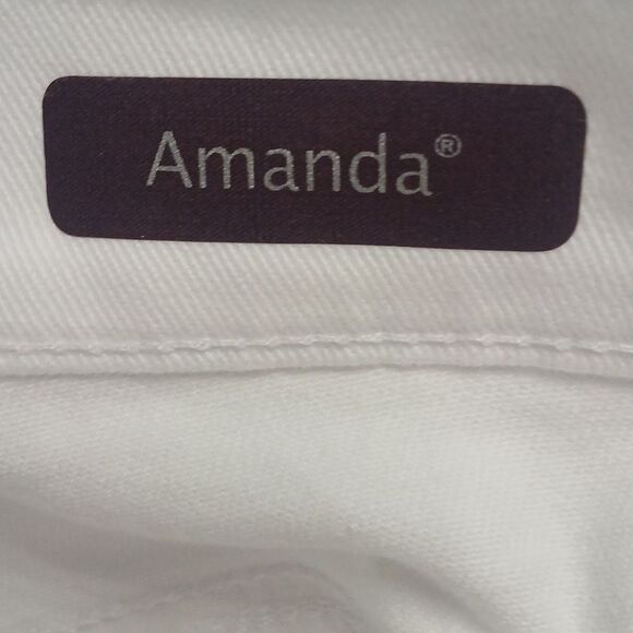 Glory Vanderbilt Amanda classic rise white original slimming jeans Sz 18L NWT - Picture 11 of 12